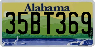 AL license plate 35BT369