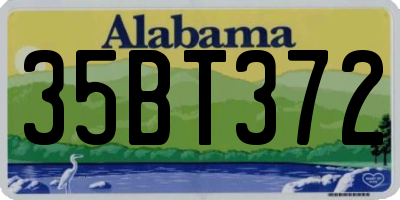 AL license plate 35BT372