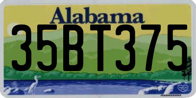 AL license plate 35BT375