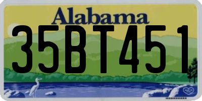 AL license plate 35BT451