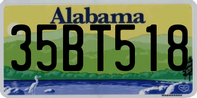 AL license plate 35BT518
