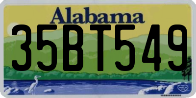 AL license plate 35BT549