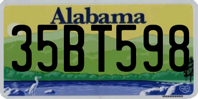 AL license plate 35BT598
