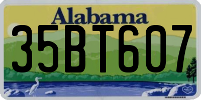 AL license plate 35BT607