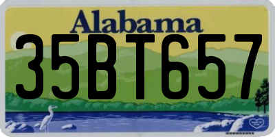 AL license plate 35BT657