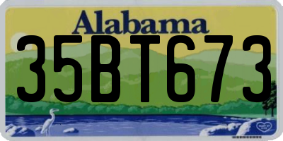 AL license plate 35BT673