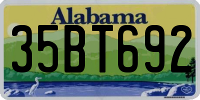 AL license plate 35BT692