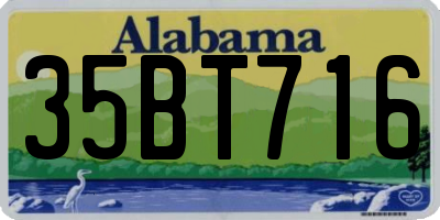 AL license plate 35BT716