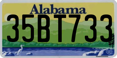 AL license plate 35BT733