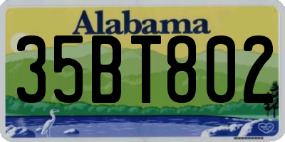 AL license plate 35BT802