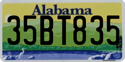 AL license plate 35BT835