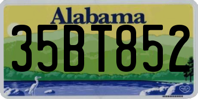 AL license plate 35BT852