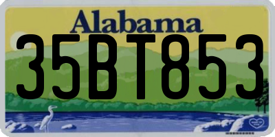 AL license plate 35BT853