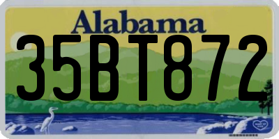 AL license plate 35BT872