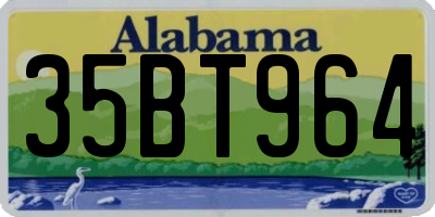 AL license plate 35BT964