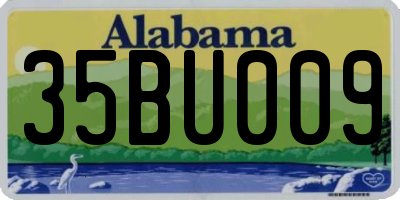 AL license plate 35BU009