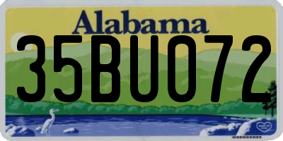 AL license plate 35BU072