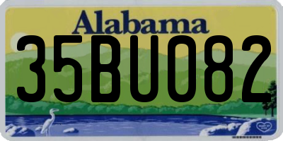 AL license plate 35BU082