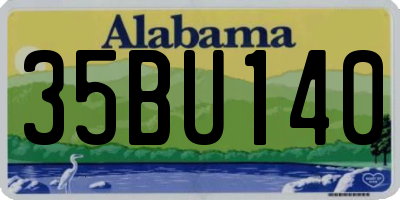 AL license plate 35BU140