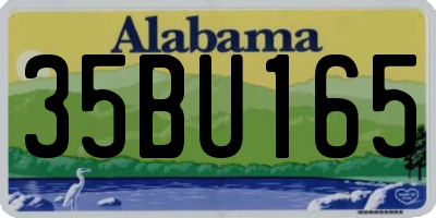 AL license plate 35BU165