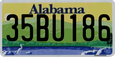 AL license plate 35BU186