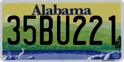 AL license plate 35BU221