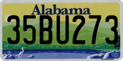 AL license plate 35BU273
