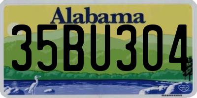 AL license plate 35BU304