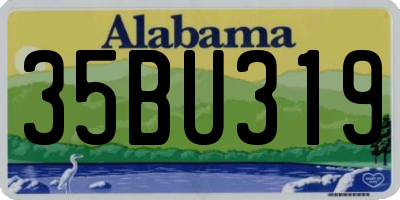 AL license plate 35BU319