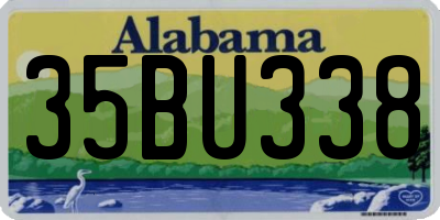 AL license plate 35BU338