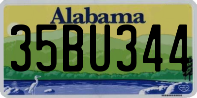 AL license plate 35BU344