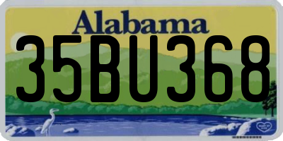 AL license plate 35BU368