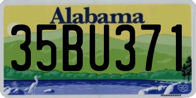AL license plate 35BU371