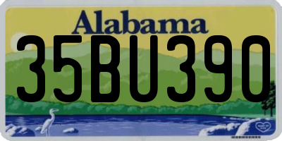 AL license plate 35BU390