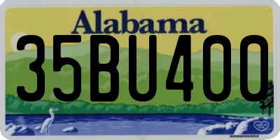 AL license plate 35BU400