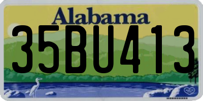 AL license plate 35BU413