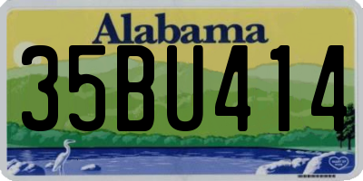 AL license plate 35BU414