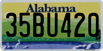 AL license plate 35BU420