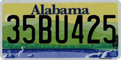 AL license plate 35BU425