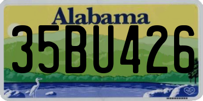 AL license plate 35BU426