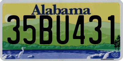 AL license plate 35BU431