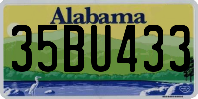 AL license plate 35BU433