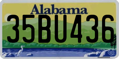 AL license plate 35BU436