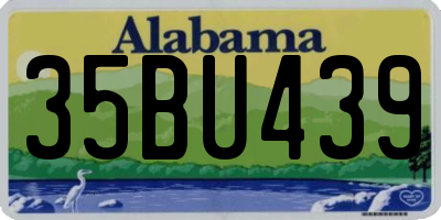 AL license plate 35BU439
