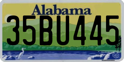 AL license plate 35BU445