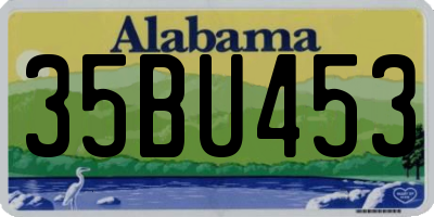 AL license plate 35BU453