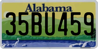 AL license plate 35BU459