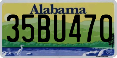 AL license plate 35BU470