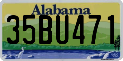 AL license plate 35BU471