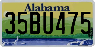 AL license plate 35BU475